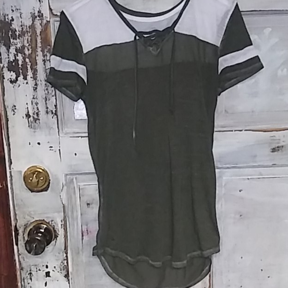 A mini dress